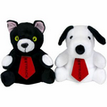 7" Reversible Cat / Dog with tie with one color imprint